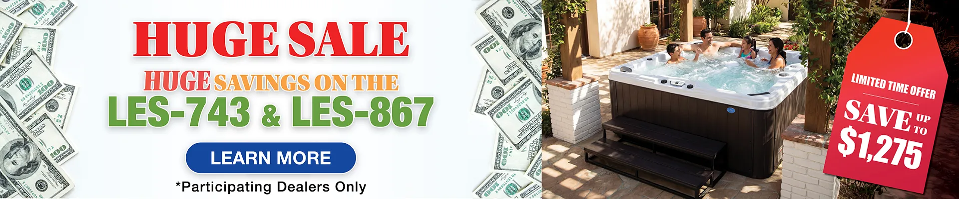 Calspas hot tub being used in a family setting - Carson